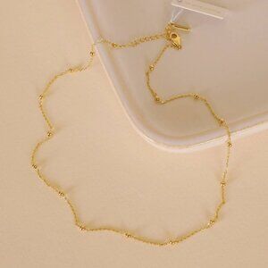 JaxKelly Gold Ball Necklace - 18k Gold Plating